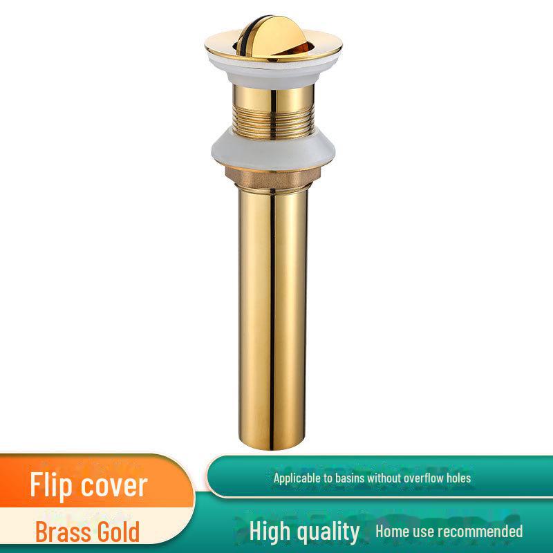 Copper Bounce Drainer for Bathroom Handwashing Basin with Deodorizing Drain Pipe