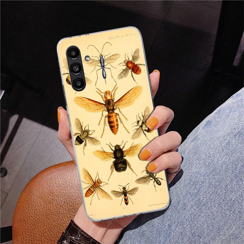 Bugs Bees Scientific Decomposition Phnoe Case for Samsung Galaxy A17 A37 A57 A16 A26 A36 A56 A15 A14 A13 A55 A54 A53 A35 A34 A33