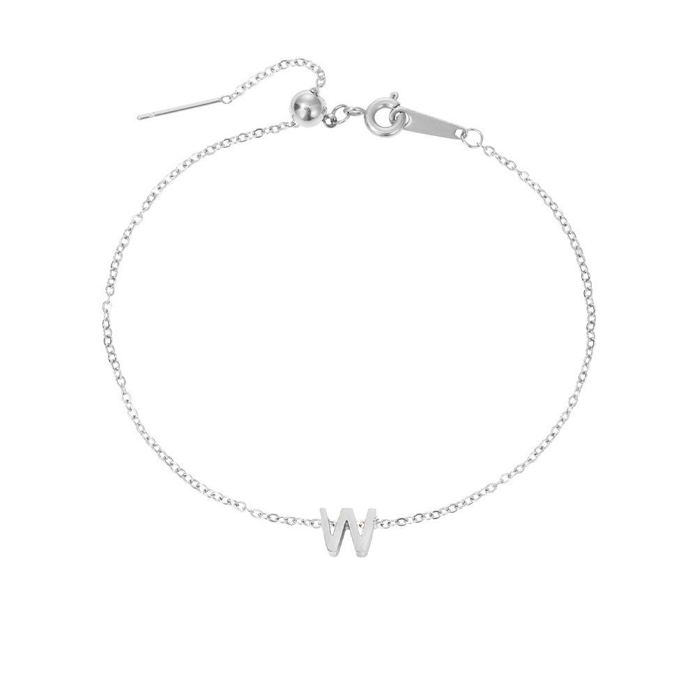 Gold-Plated Titanium Steel DIY Name Bracelet for Women – Versatile, Elegant Gift Jewelry