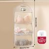 1/2/3 Layer Breathable Visible Storage Mesh Hanging Bag Socks Underwear Bag Wardrobe Organizer Toy Doll Large Bag With Hook