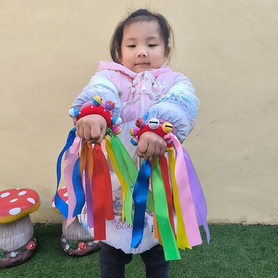 1 Piece Atmosphere Props Hand Rattle Cheerleading Team Hand Flower Student Dance Rainbow Circle Bell Come On Games
