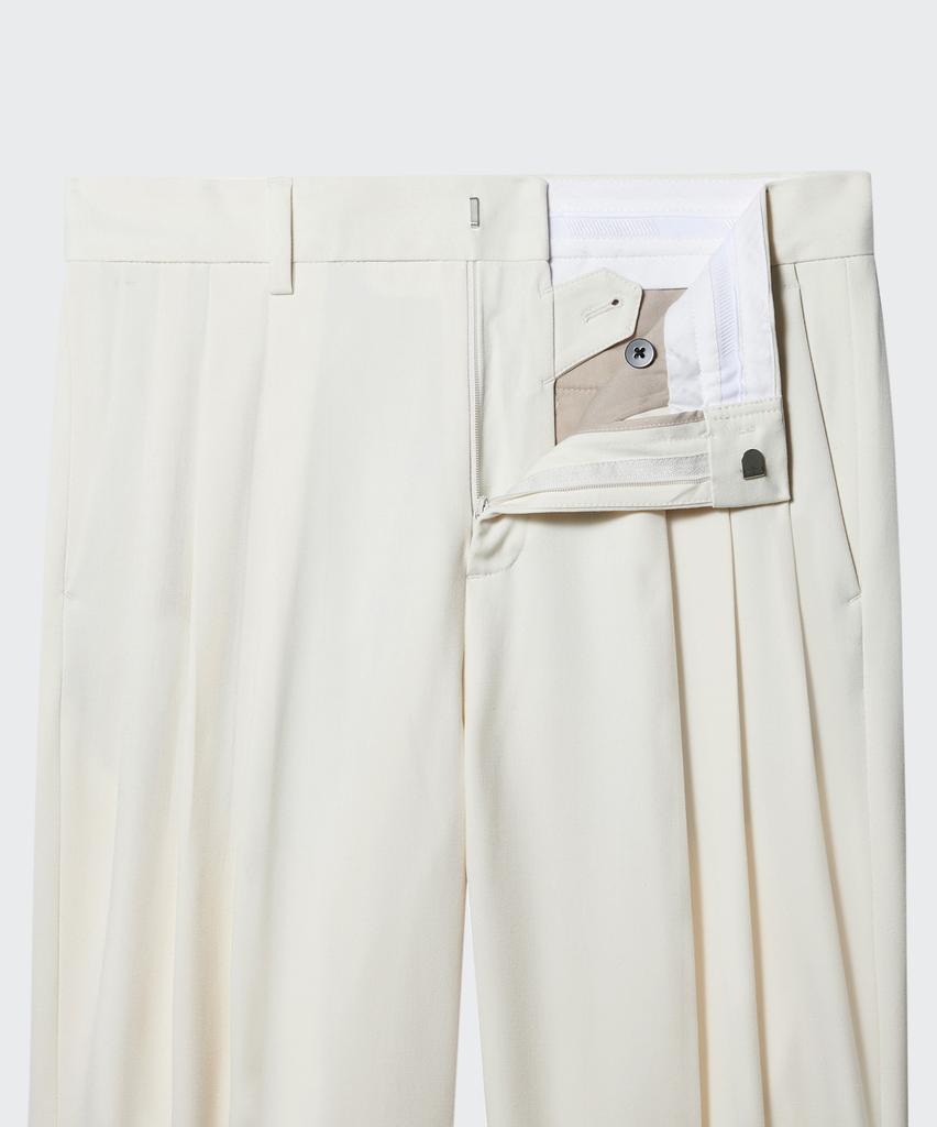 MUSINSA STANDARD Three-Puck Semi-Balloon Slacks [Cream]