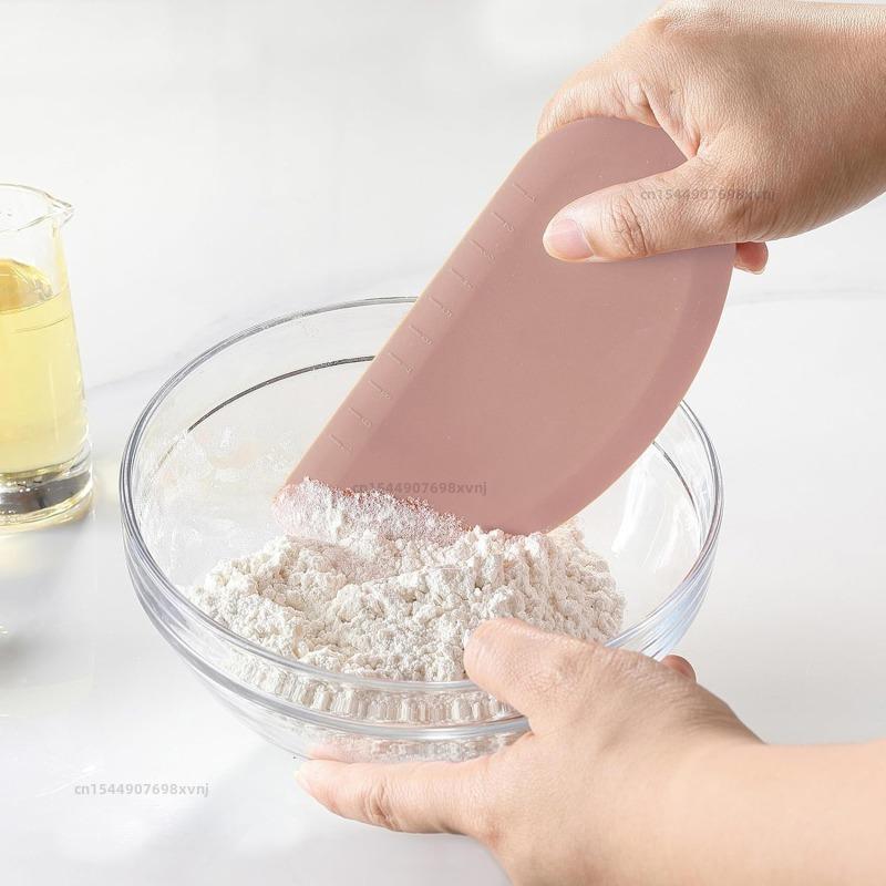 Flexible Silicone Bowl Scraper Pastry Best Bench For Cakes Kitchen Aid Food For Dish Pan Dough Tools