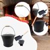 Askhinksskyfflar Värmebeständiga med Handtag Tillbehör Lock Robusta Handskar Burk för Härd