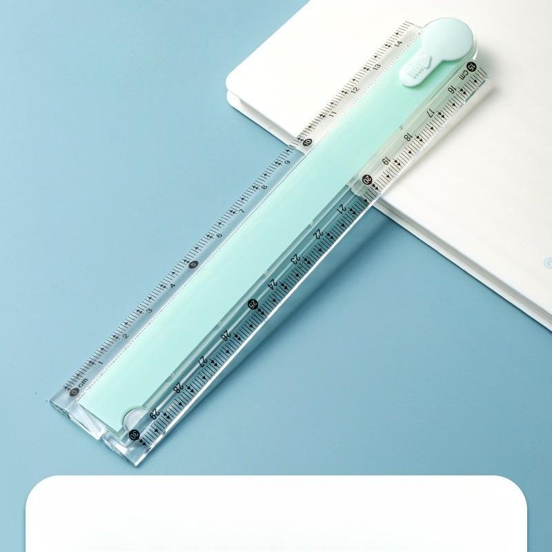 

1 шт. Складная линейка, Цветная линейка для студентов, Пластиковая линейка, Доступны разные цвета, Для геометрического рисования и иллюстрации Green/1pc