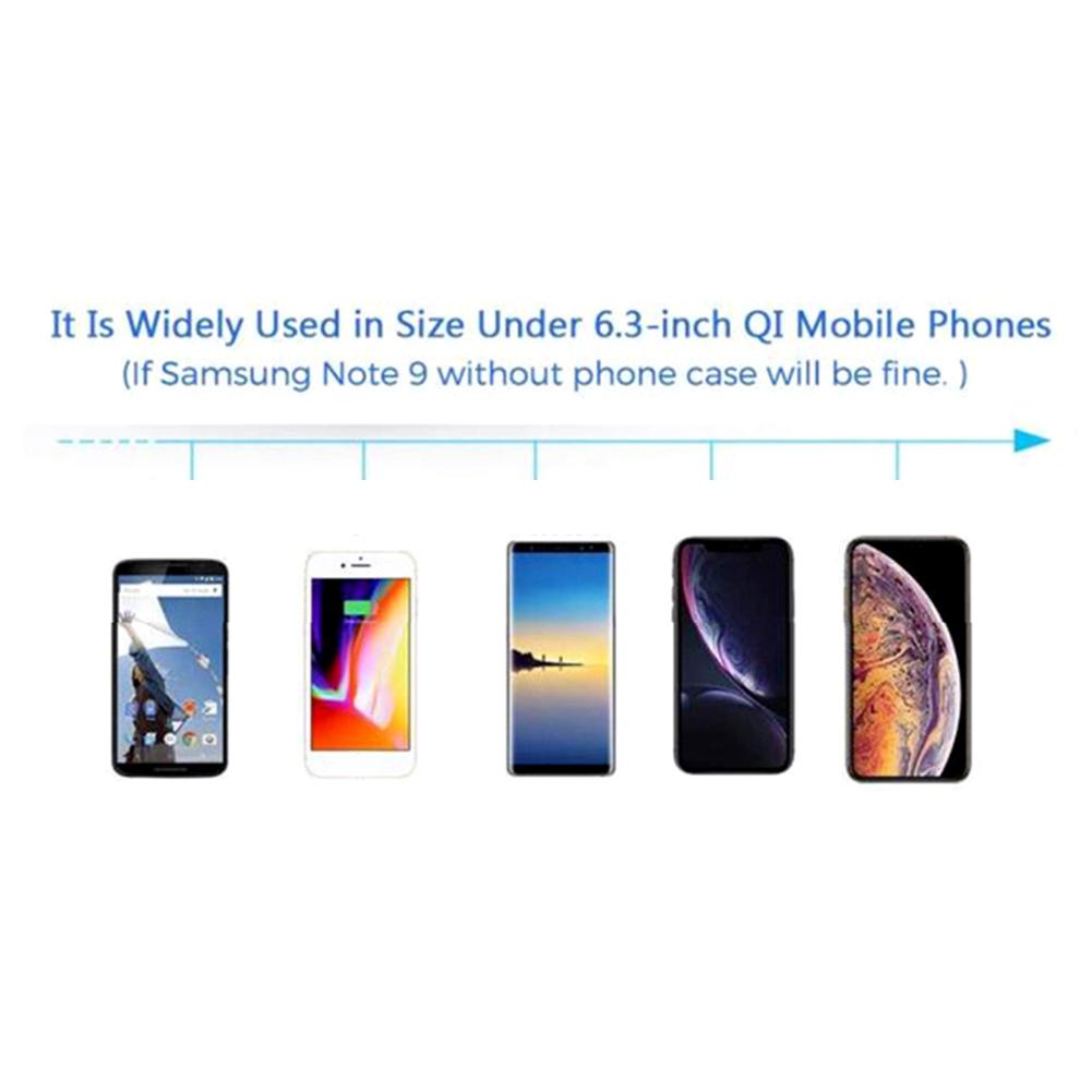 Qi Wireless Fast Charger Car Pad Mat Dual Fast Charger Fit For Tesla Model 3