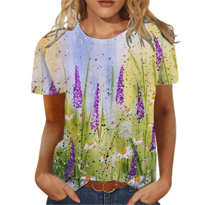 Модная летняя повседневная сексуальная футболка в стиле хип-хоп с круглым воротником — фото 11