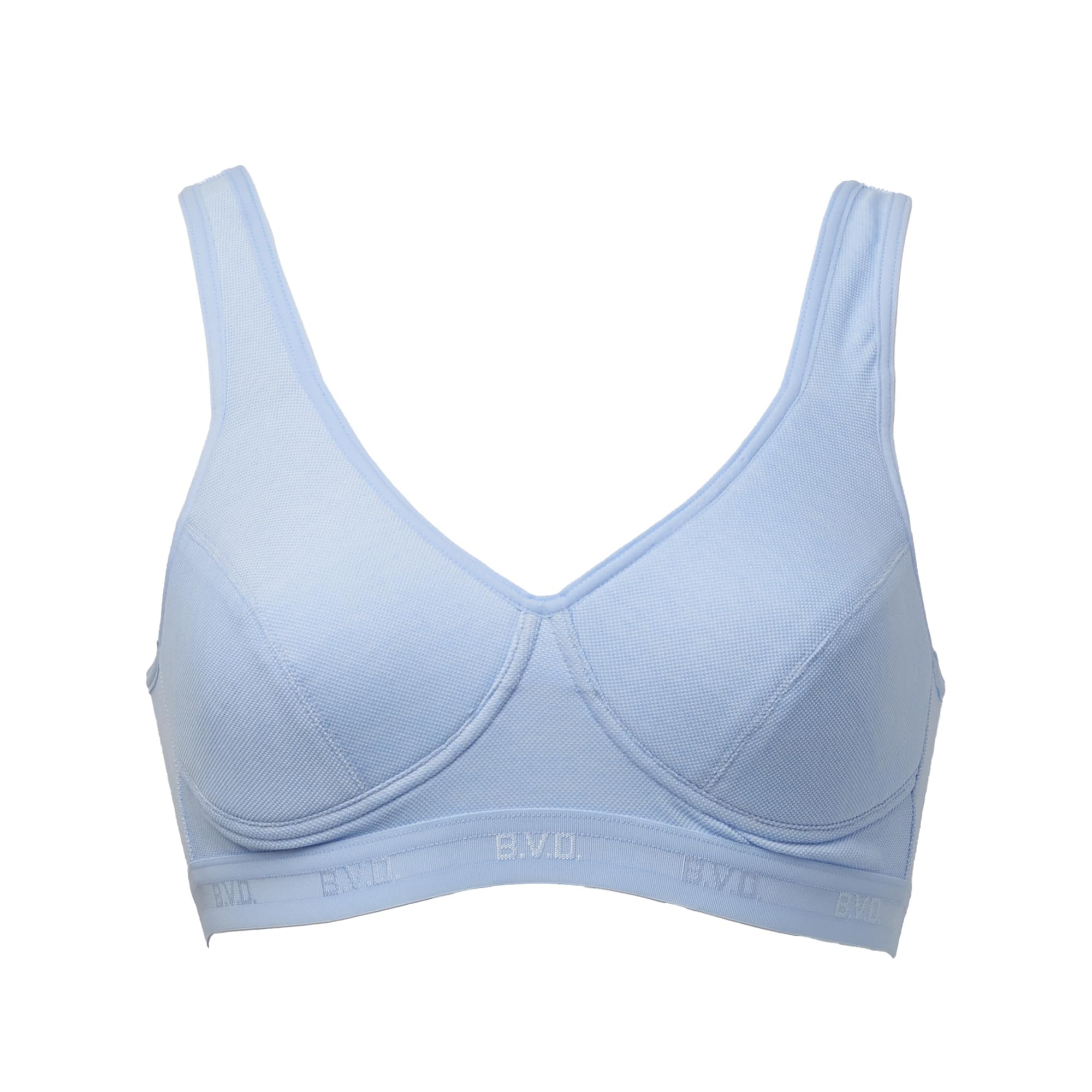 

BVD RELAX Sports Half Top Cotton Night Heather Blue Bra, Bra, Non-Wired, Moisture-Absorbent, Quick-Drying, Blend, Comfortable, Bra, Women s,