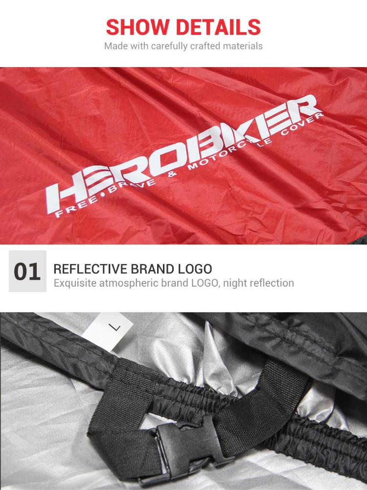 Motorrad-Abdeckung für Motorrad, Moto, Fahrrad, ganzjährig, wasserdicht, staubdicht, UV-Schutz, für den Außenbereich, Innenbereich, Moto, Regenschutz