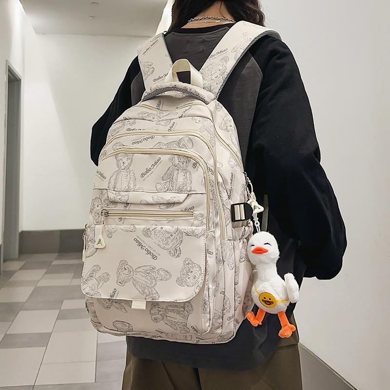Girls Burgundy Large Capacity Middle School Junior Middle School Elementary School Backpack