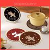 Rubber Cartoon Coaster Set With Absorbent And Antislip Features For Home Use