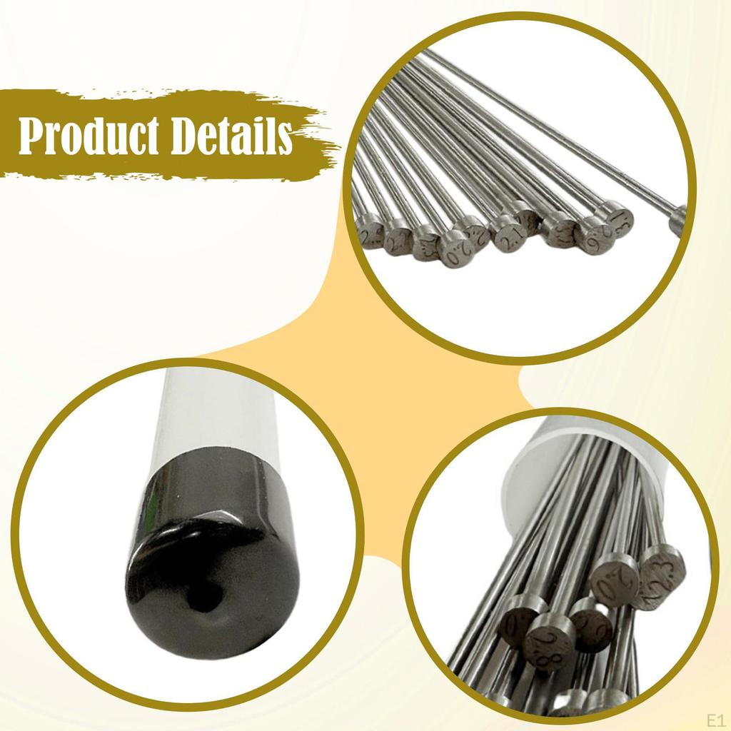 13x Nástroje pro opravu dechových nástrojů Klíč Trubka Rovnací trn Odolný proti opotřebení Údržba