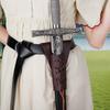 Dagger Holder Adjustable Sword Frog with Lacing Sword Holster Belt Sheath Accessory and Renaissance Accessories