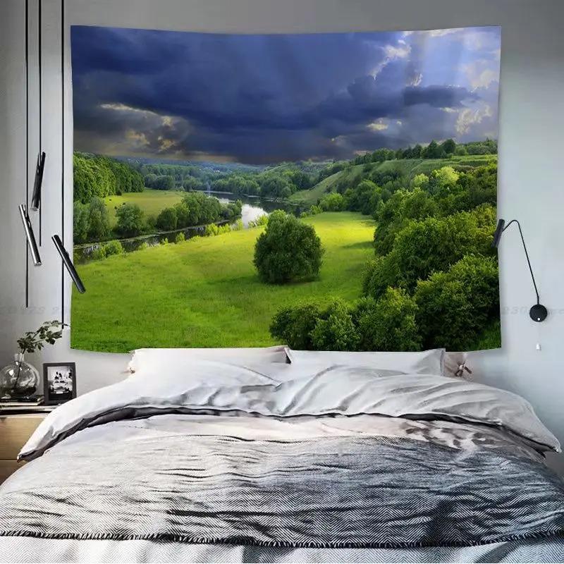 Bedroom Living Room Tapestry Prairie Landscape Pattern Fashion Home Decoration