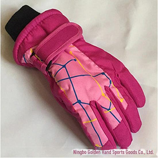 Winddichte Kinder Ski- & Radhandschuhe, Alter 5-10: Warme Outdoor-Sport-Handschuhe mit Druckgitter für Kälteschutz im Winter