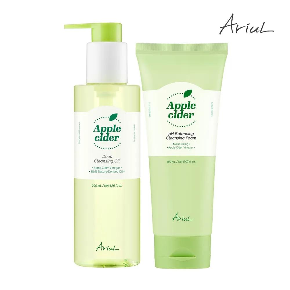 ARIUL Apple Cider Deep Cleansing 2-Piece Set (Oil 200ml + Cleansing Foam 150ml)
