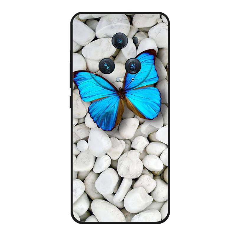 Funda For Honor Magic 5 Pro Phone Case Cute Cartoon Cat Black Silicone Soft Back Cover Case For Honor Magic5 Pro Case PGT-AN10