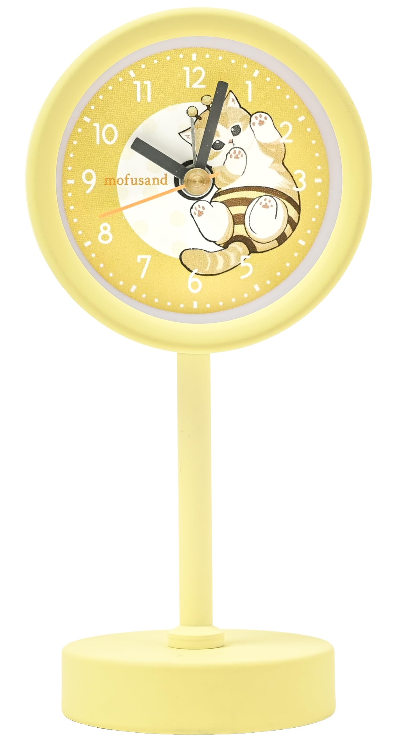 Fieldwork Analog Desk Clock Hachinyan Stand Clock Y Small Alarm Yellow YE mofusand MSD011-1