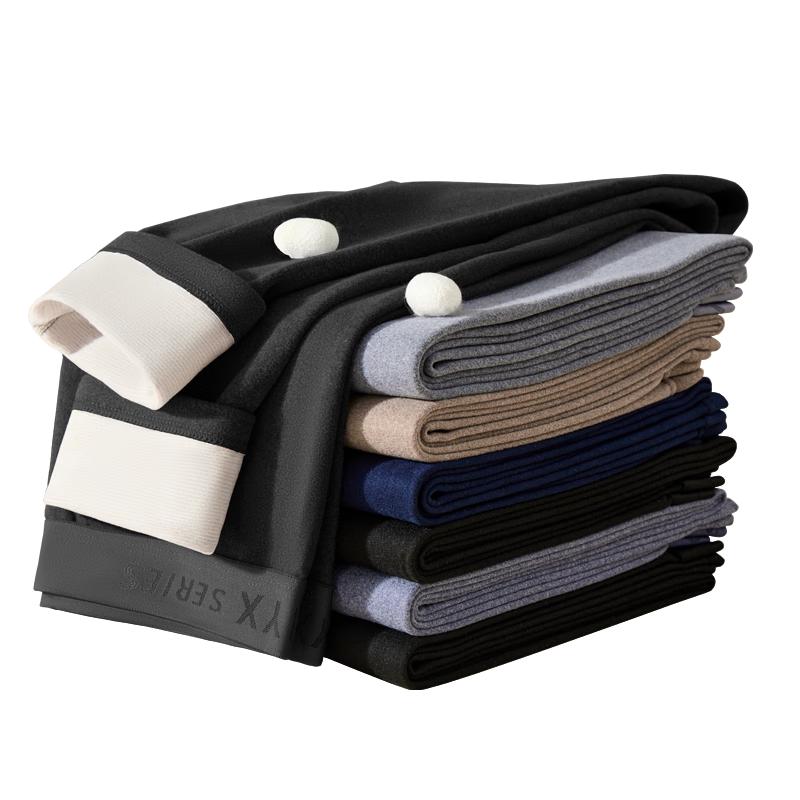 

Hengyuanxiang Men s Cashmere Silk Blend Thermal Base Layer Pants (2-Pack) 4XL