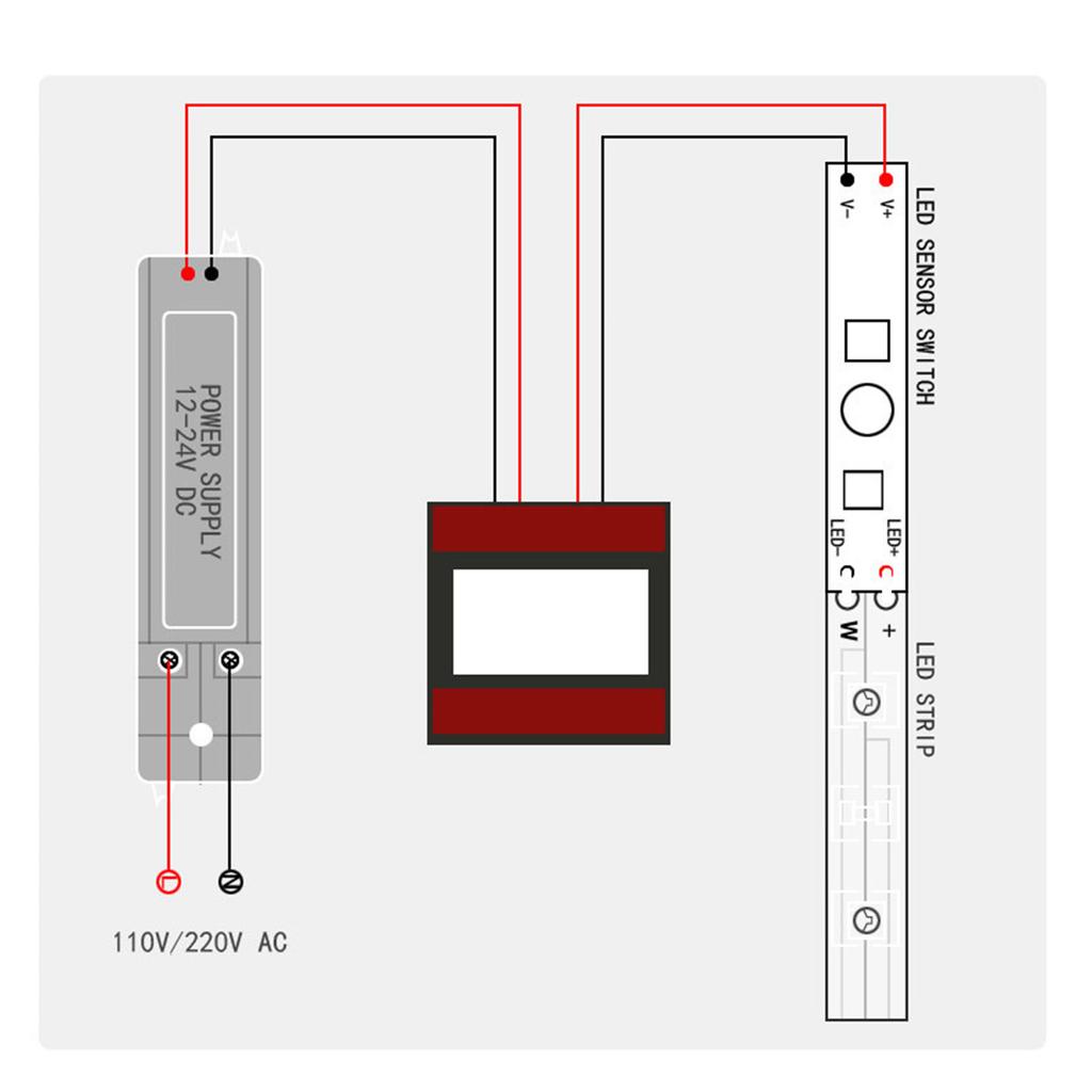 Easy Installion Intelligent Square Bathroom Mirror Switches with Touch Sences Portable for Modern Household Use