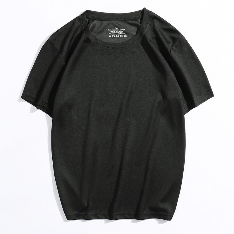 Ice Silk Short-sleeved T-shirt For Men And Women, Men s Short-sleeved Ice Silk T-shirt, Men s Elastic Short-sleeved Men s Casual Sports T-shirt 2XL