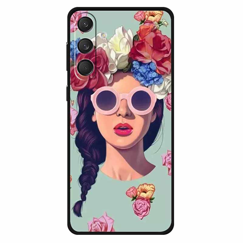 For Samsung M55 5G Case Soft Silicone Lovely Cat Fashion Phone Cover For Samsung Galaxy M55 Cases Bumper on for GalaxyM55 Lion