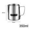 Kitchen Milk Frothing Pitcher with Ergonomic Handle, Multifunctional Mug, Latte Art Tool,