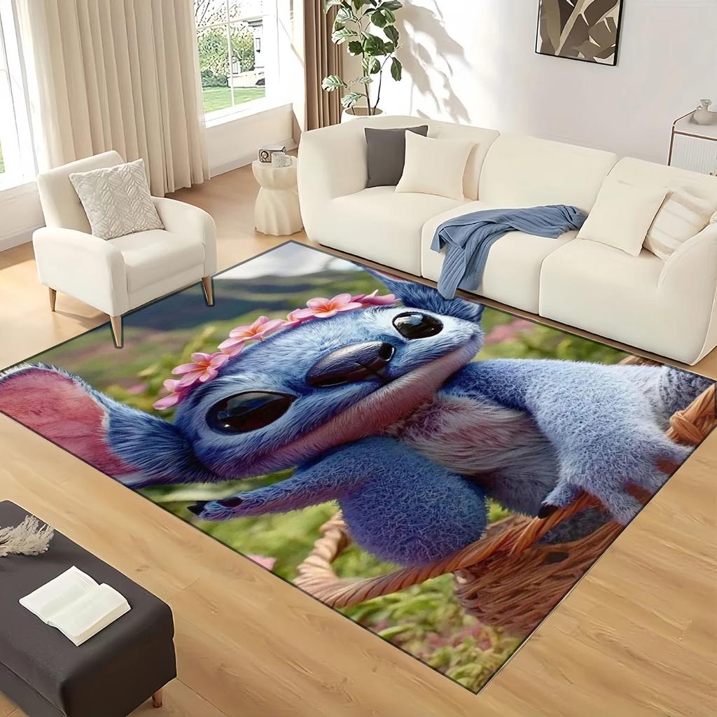 27 Style Lilo Stitch 2 Monster Cartoon Carpet Rug for Living Room Bedroom Home Sofa Decoration,kids Play Non-slip Floor Mat