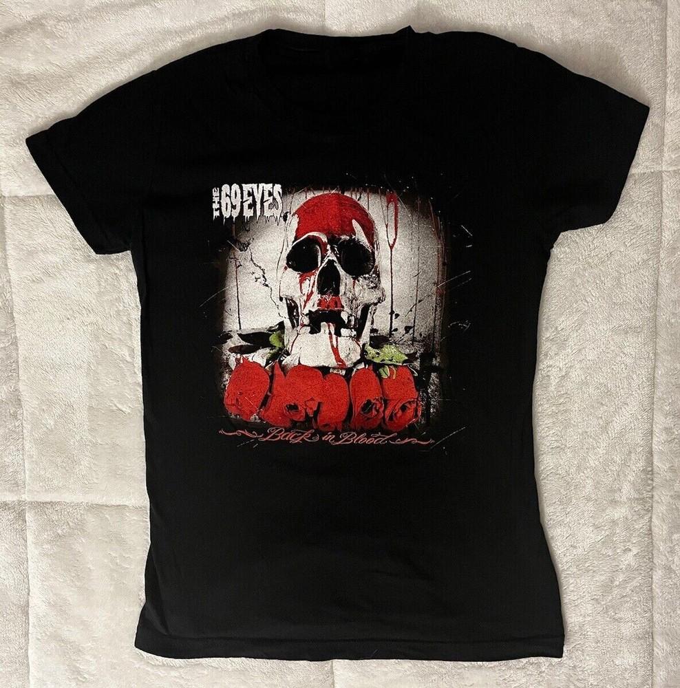 Унисекс Хлопковая Футболка The 69 Eyes Mall Goth Череп S-5XL Bo1003 XXL