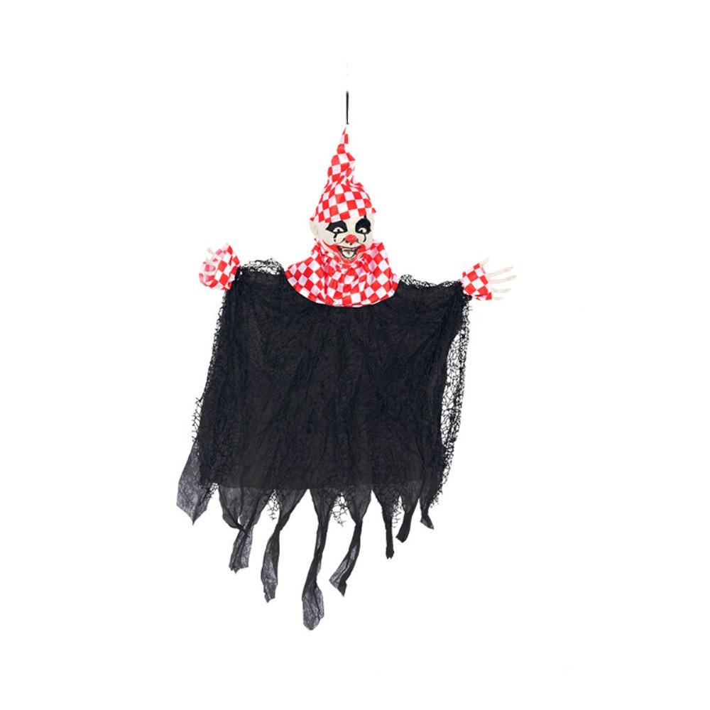 Tattered Ripped Gauze Skirt Polka Dot Clown Hanging Ghost  Outdoor Tree Style B