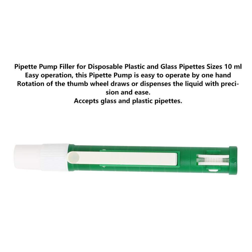 10ml Green Pipette 10ml Laboratory Pipette Pipette Pump Filler Pipet Pump
