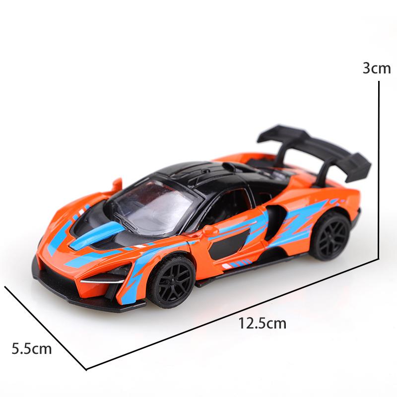 (Bagged) 1:36 Senna Alloy Pull-back Racing Car, Simulation 1.36 Alloy Pull-back Racing Car, Boy's Toy