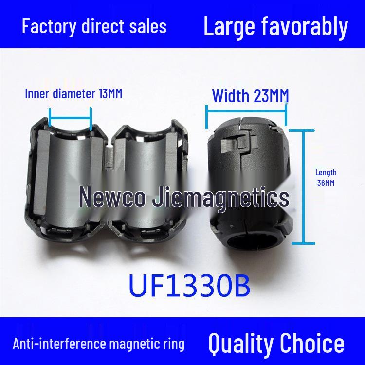 Anti-Interference Magnetic Ring Ferrite Core Snap-On EMC Nickel-Zinc Shield Filter