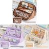 Canvas Multicompartment Pencil Case With Detachable Design For Students And School Use