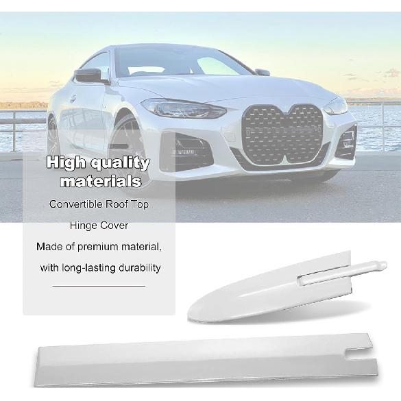 Cabrio Verdeckleiste Obere Scharnierabdeckung Rechts 54377184038 54377184048 54377187747 Kompatibel mit BMW M3 M4 328i 335i 428i 430i 435i 440i E93 F33