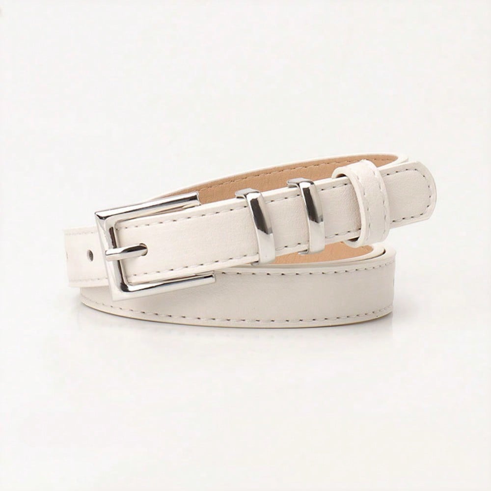 New Fashionable and Versatile Simple Pin Buckle Belt with Thin Jeans with Casual and High-end Women's Belt
