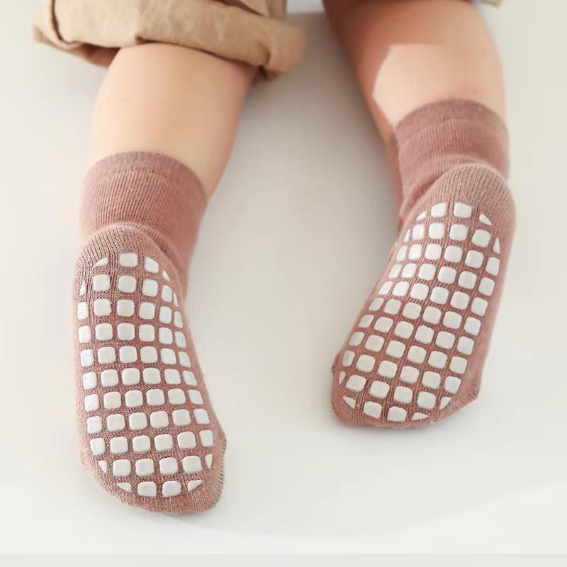 5 Pairs Baby Floor Socks Cute Cartoon Short Cotton Socks Toddler Anti Slip Kawaii Unisex Kids Accessories for Girls Boys