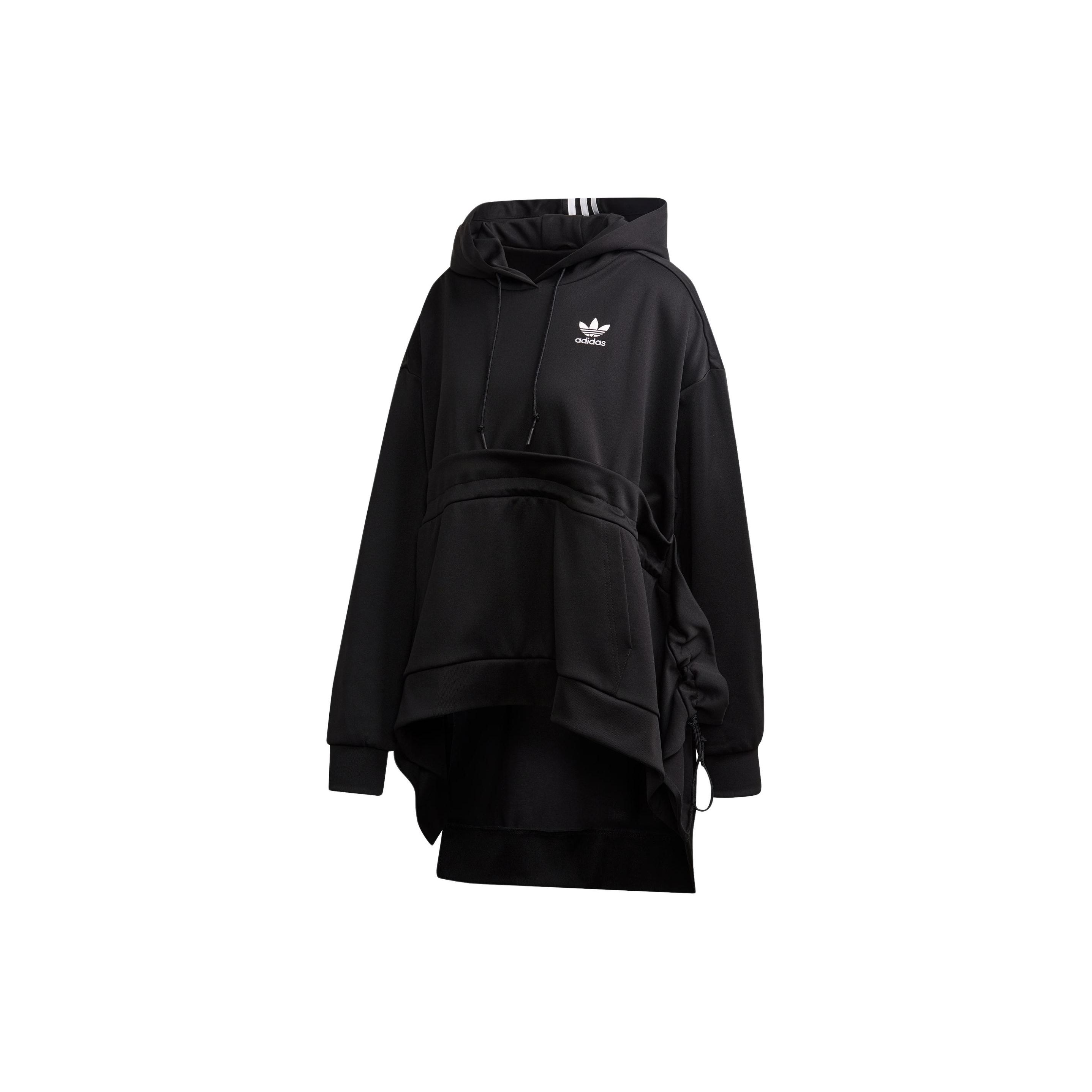 

Adidas Hoodie Letter Logo Striped Pullover Sweatshirt Women Hoodies Black FT9888 34