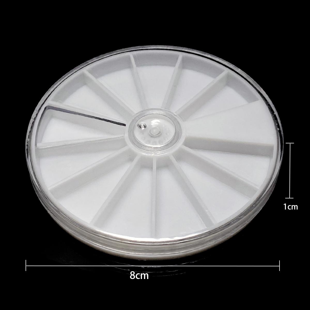 

Регулируемая коробка для хранения ювелирных изделий, пластиковая коробка для хранения из ПВХ, держатель, прозрачный ювелирный инструмент, портативный контейнер-органайзер 8x1cm 1pc