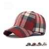 Frühling und Herbst Neue Koreanische Mode Karomütze Damen Klassisch Persönlichkeit Hartes Dach Karierte Baseballkappe Herren Lässig Street Caps