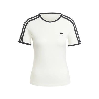 Womens Premium 3-Stripes Cali T-Shirt Off White Women Streetwear JD5467