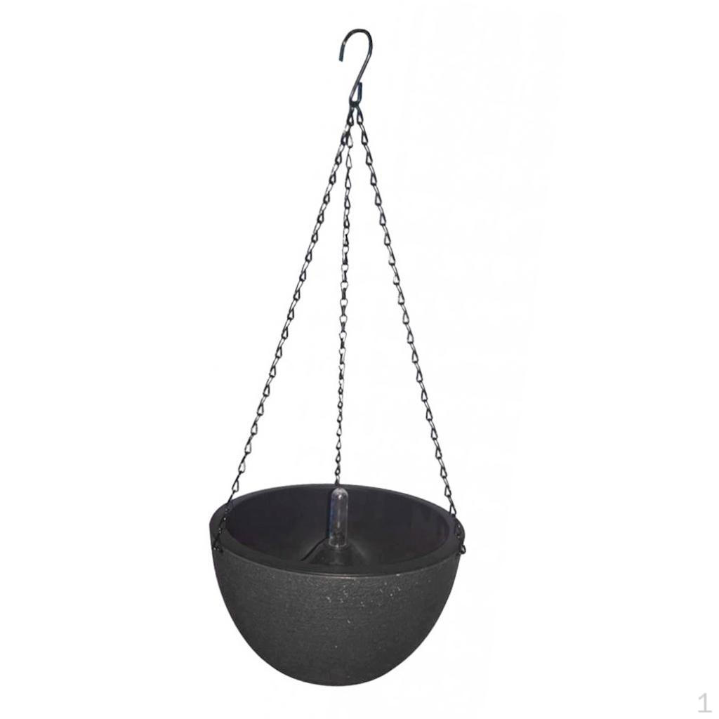 8.6    Round Self-Hanging Hanging Planter With темно серый