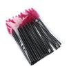 25pcs Disposable Water Drop Mascara Brush Set - Mini Colored Wand Nylon Head Eyelash Comb