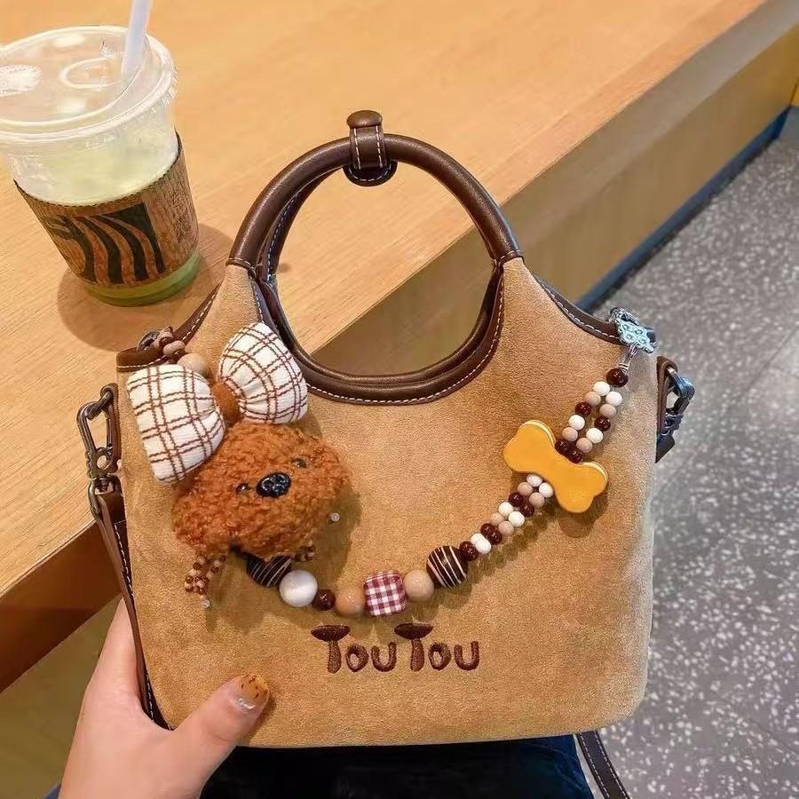 

Nanfeng versatile fashion New York Chenguang tote bag women s 2025 new retro brown texture shoulder messenger bag