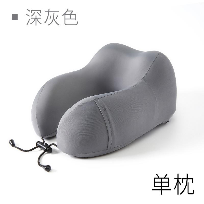 Portable Cooling Ice Silk Memory Foam U-Shaped Neck Pillow - Cervical Support for Office Nap, Flight & Summer Travel