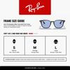Ray-Ban RB4258F 601/80 52 Sunglasses - Black / Blue Lenses Low Bridge Fit