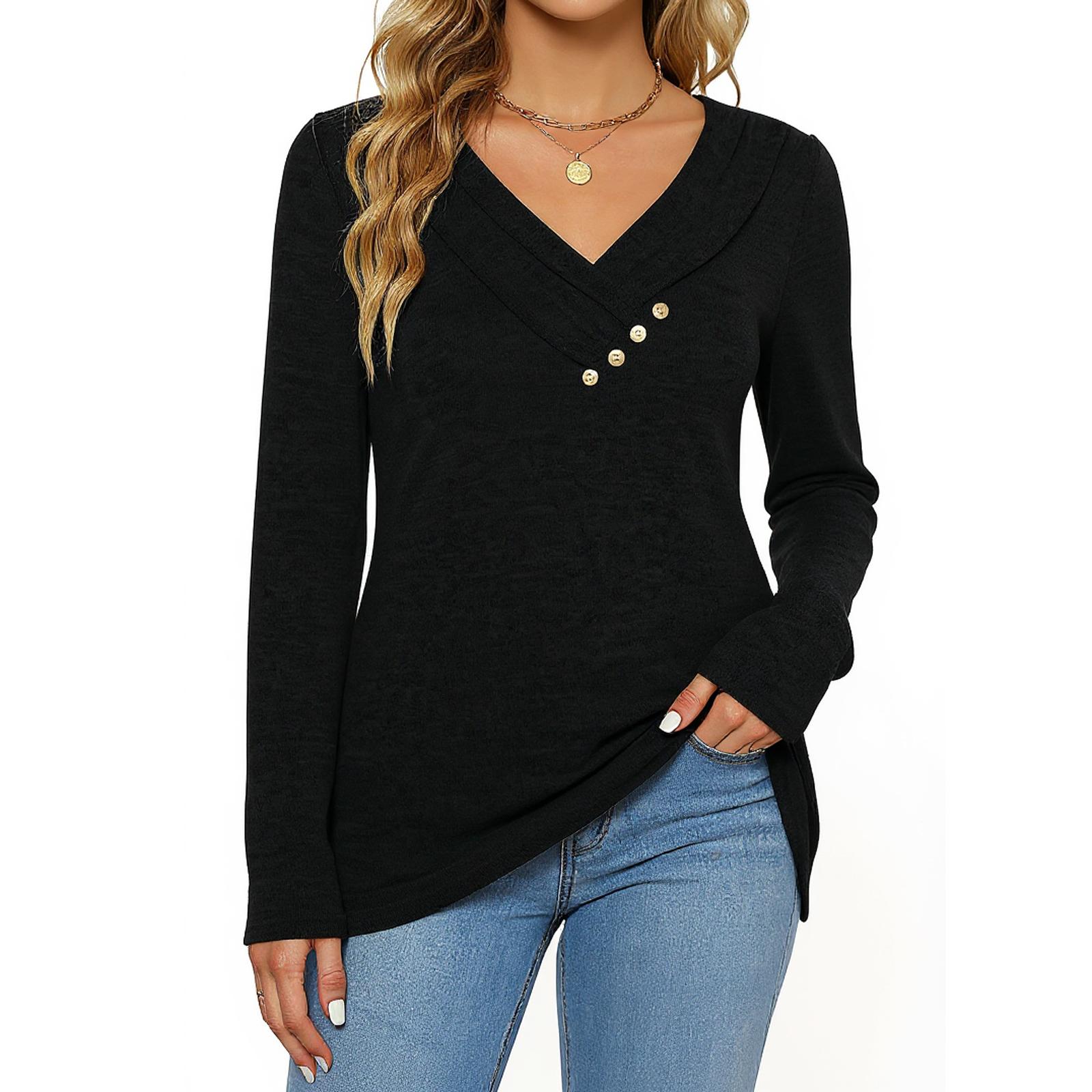 

Tee Shirts For Women Fall Casual Long Sleeve Shirts Sweatshirt Vintage Graphic Printing Top Pullover Valentine s Day S