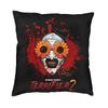 Custom Nordic Style Clown Happy Holliday Halloween Terrifiers Throw Pillow Case Home Decor Cushion Cover 45x45cm Pillowcover