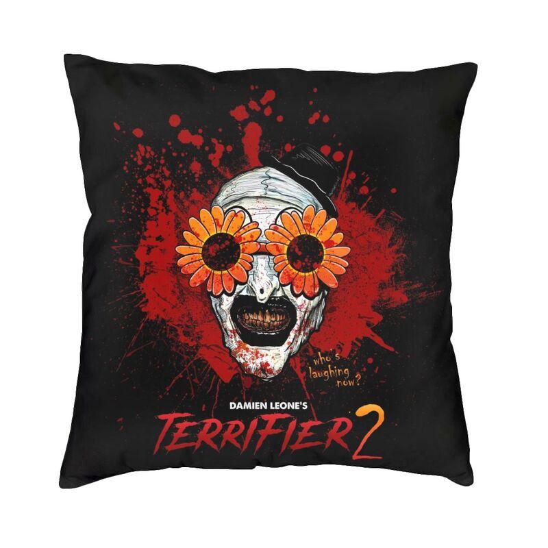 Custom Terrifiers Halloween Horror Movie Square Pillow Case Decoration Cushions Throw Pillow Living Room Doublesided Printing 30x30cm 12x12in