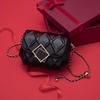 2023 tide chain bag women's shoulder bag crossbody bag to send girlfriend square lock length 19cm high 14cm wide 8cm